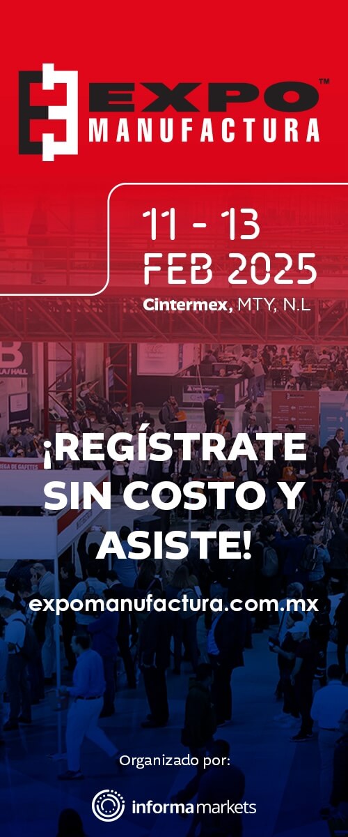 Expo Manufactura 2025 del 11 al 13 de Febrero de 2025 en Cintermex, Monterrey NL