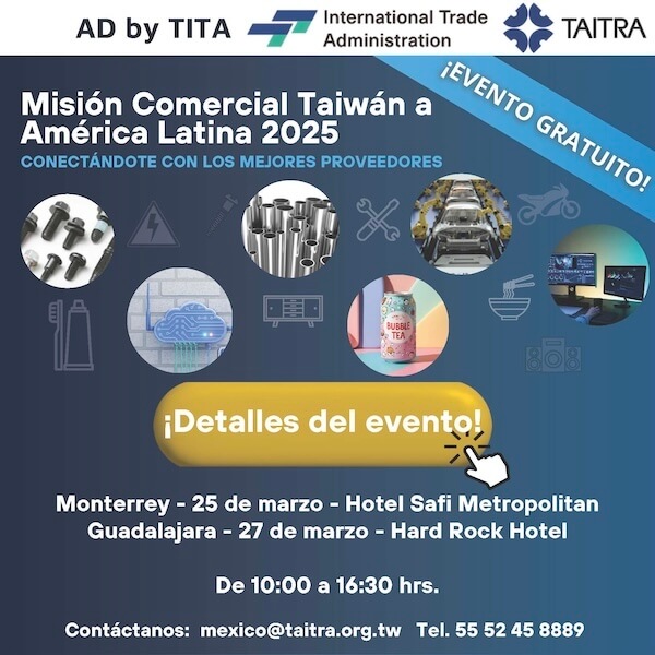 Misión comercial Taiwan a América Latina 2025