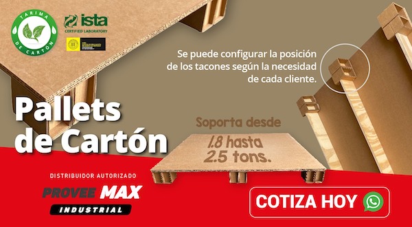 Pallets de Cartón, + Económicas, + ligeras, 4 veces + ecológicas y cumpliendo requisitos de exportación