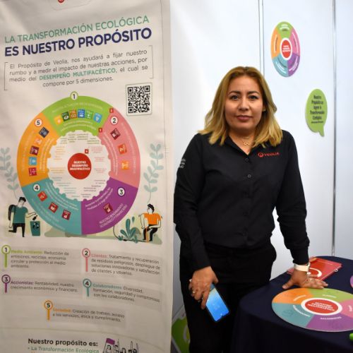Gina Castillo, Veolia's Human Resources representative in the central and Bajío region.
