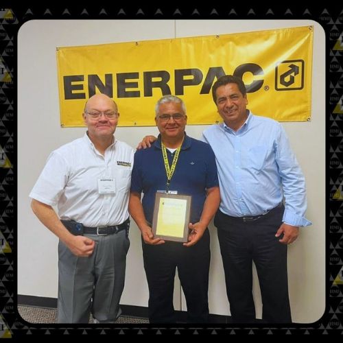 Enerpac Tool Group otorga reconocimiento a HYDROMECÁNICA INDUSTRIAL como el segundo distribuidor con mayor crecimiento en Latinoamérica.